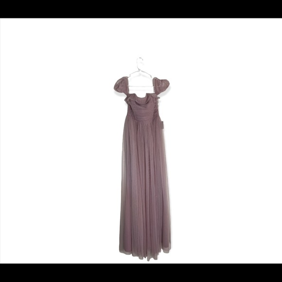 Lulus Off Shoulder Mesh Dress - Picture 1 of 4